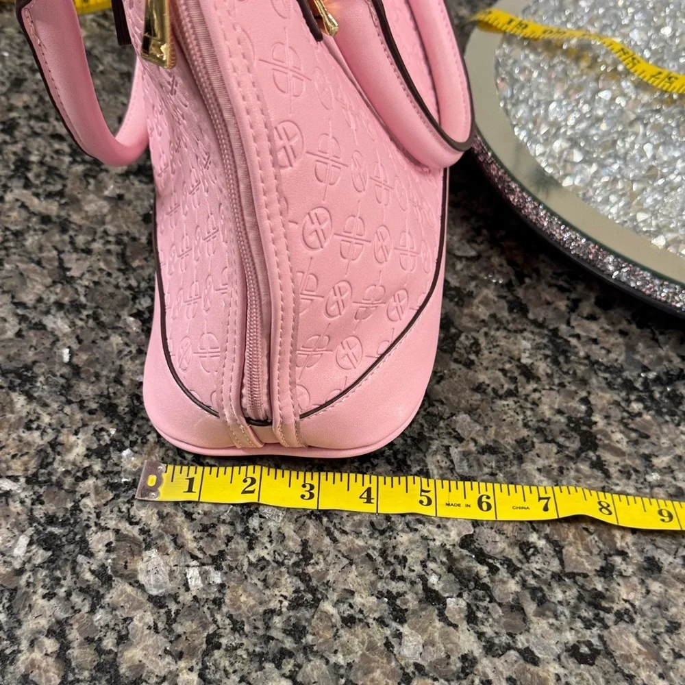 Giani Bernini Pink Embossed Dome Satchel NWOT